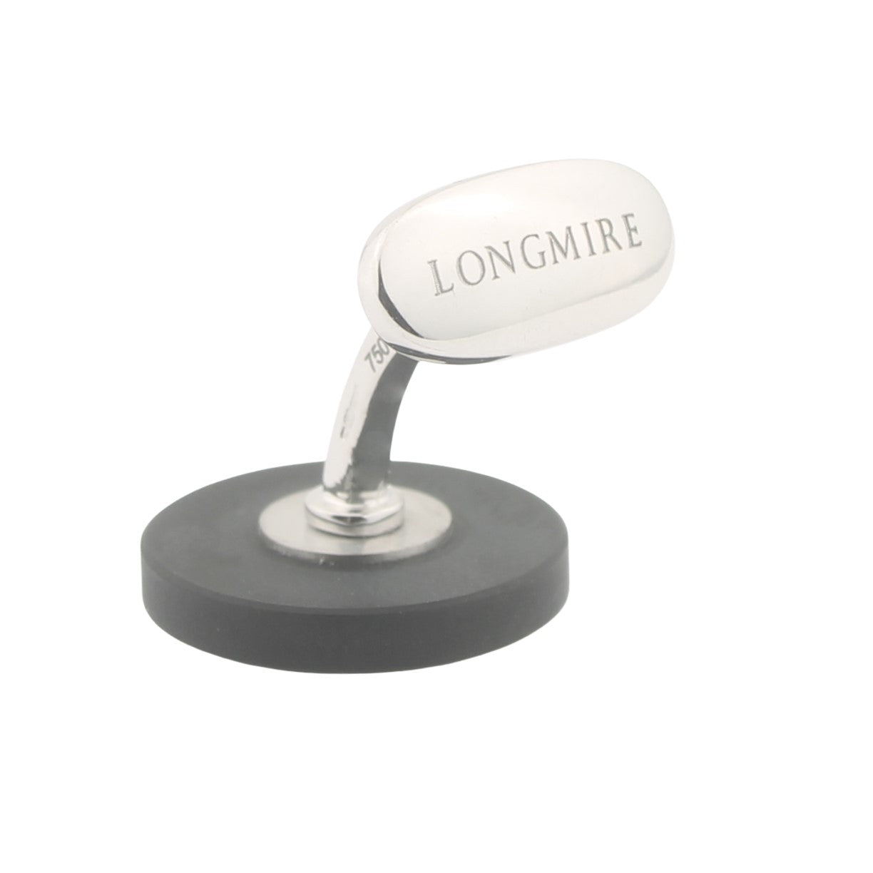 onyx disc 18ct white gold cufflinks - rear