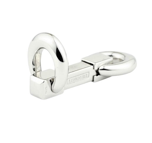oval SNAFFLE 18ct WHITE GOLD CUFFLINKS - main