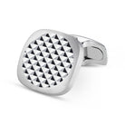 WHITE GOLD PIXEL 18ct WHITE GOLD CUFFLINKS - main