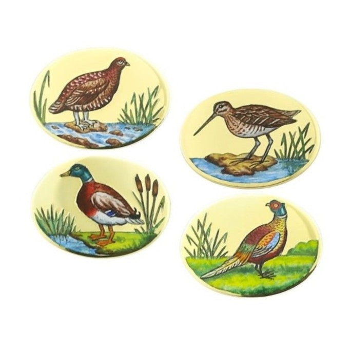 GAMEBIRDS 18ct YELLOW GOLD CUFFLINKS - main