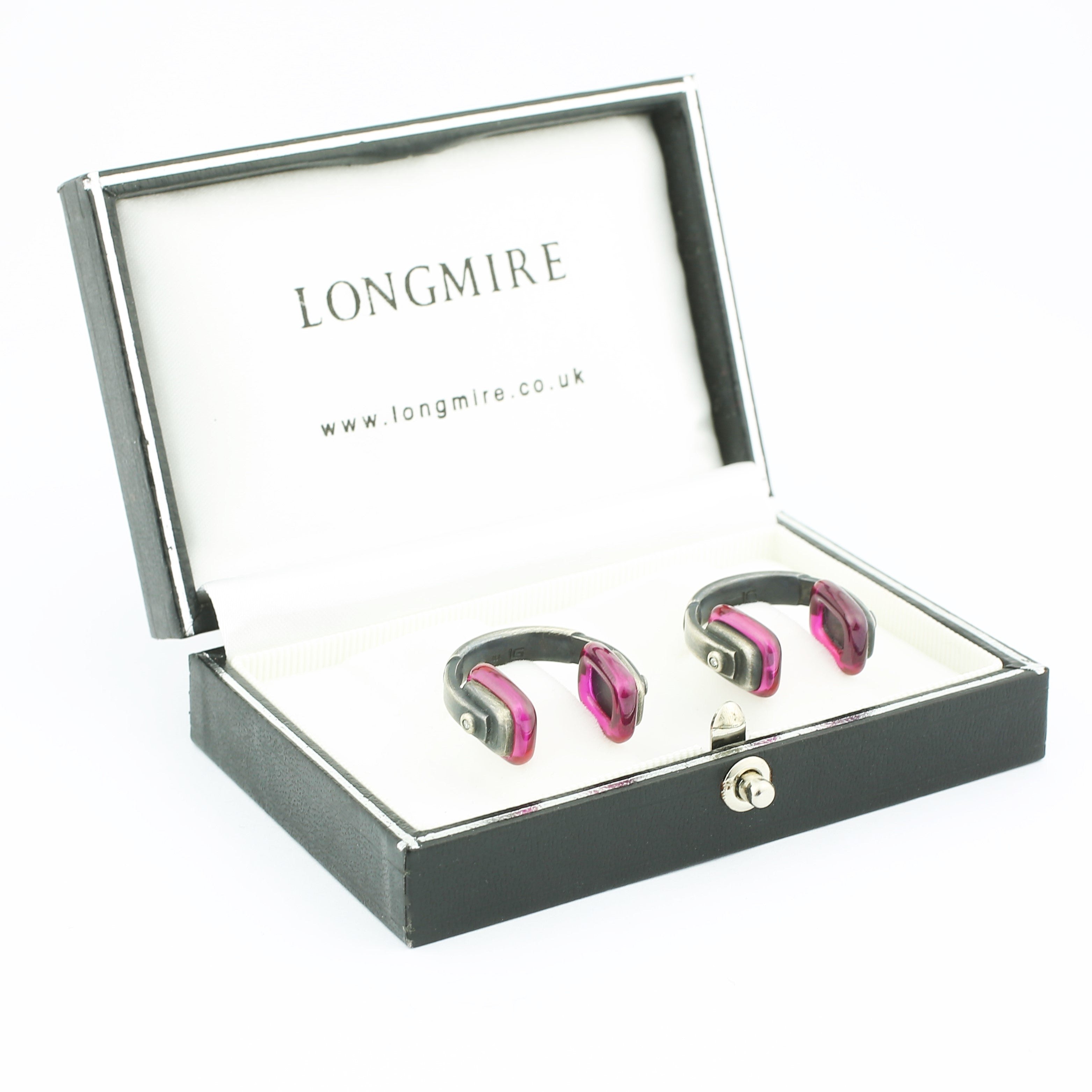 groovy headphones ruby and silver' - boxed