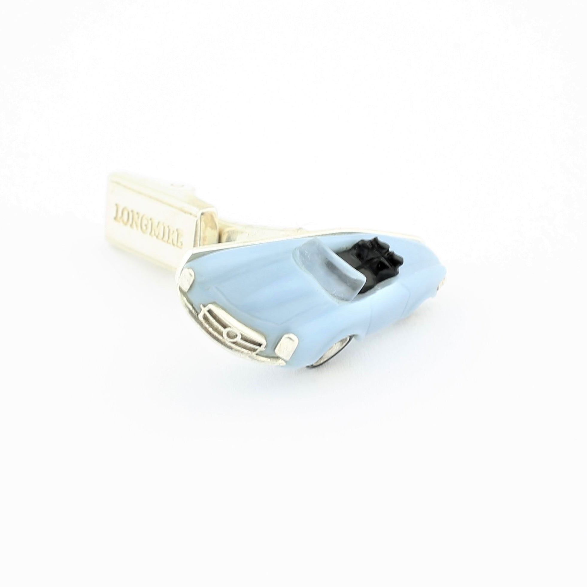 ice blue sports car cufflinks - t bar rear