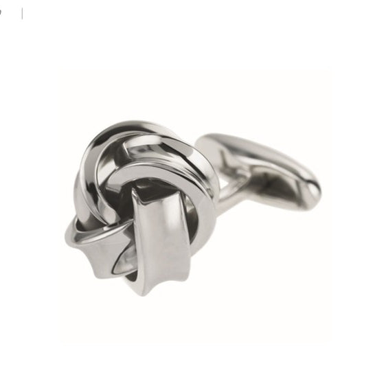 KNOT SILVER CUFFLINKS - main