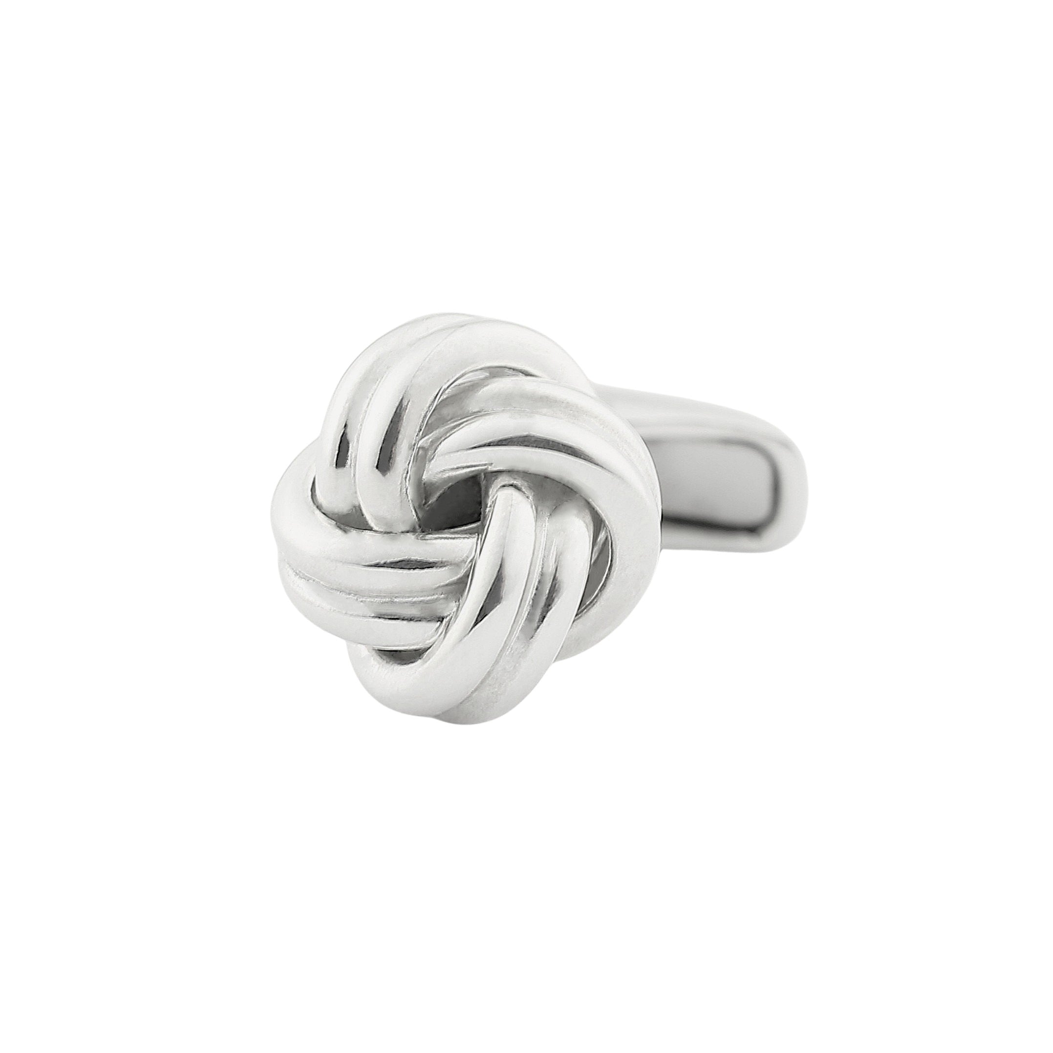 classic knot sterling silver cufflinks - main