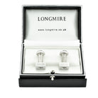 nut & bolt sterling silver cufflinks - boxed