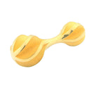 Twister yellow silver cufflinks  - cuff