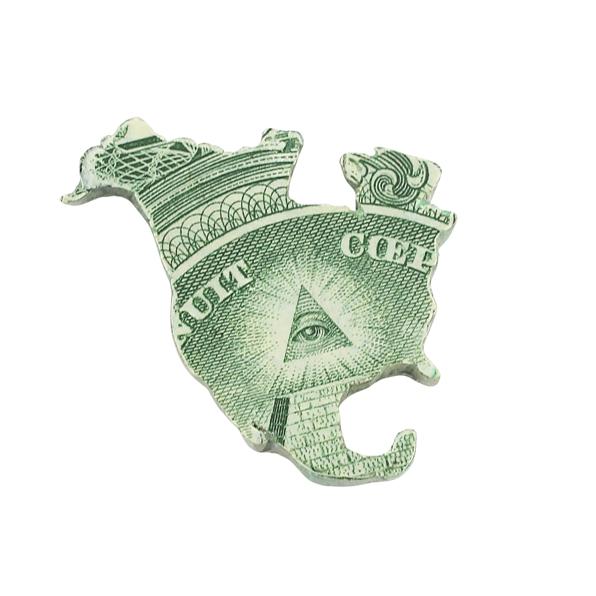 north america in $ bills sterling silver cufflinks - main 2