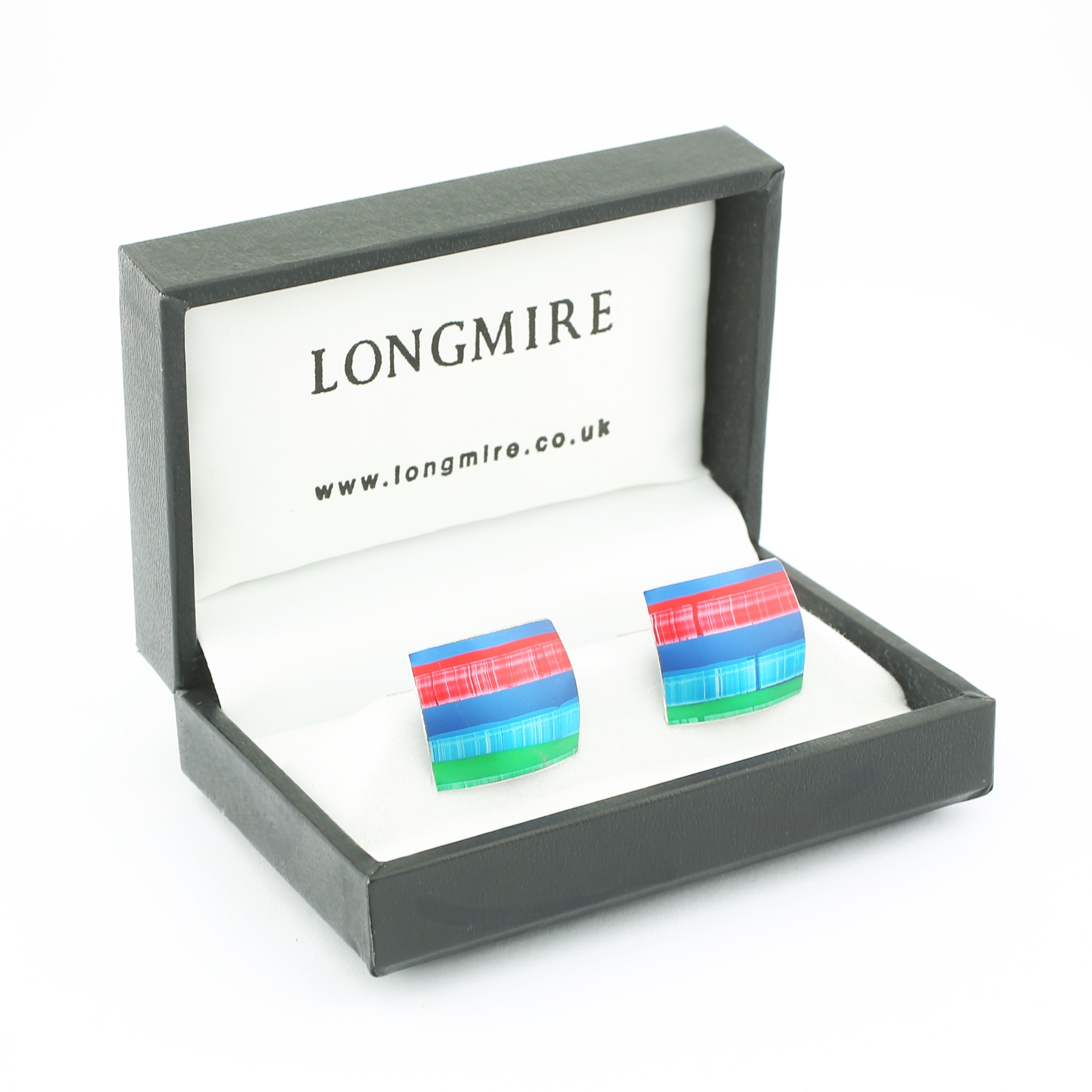 deck chair striped design cufflinks - boxed
