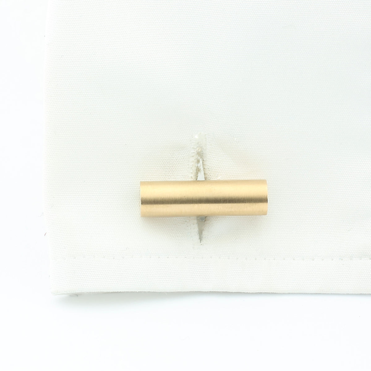 h-bar pale rose gold and steel cufflinks - cuff