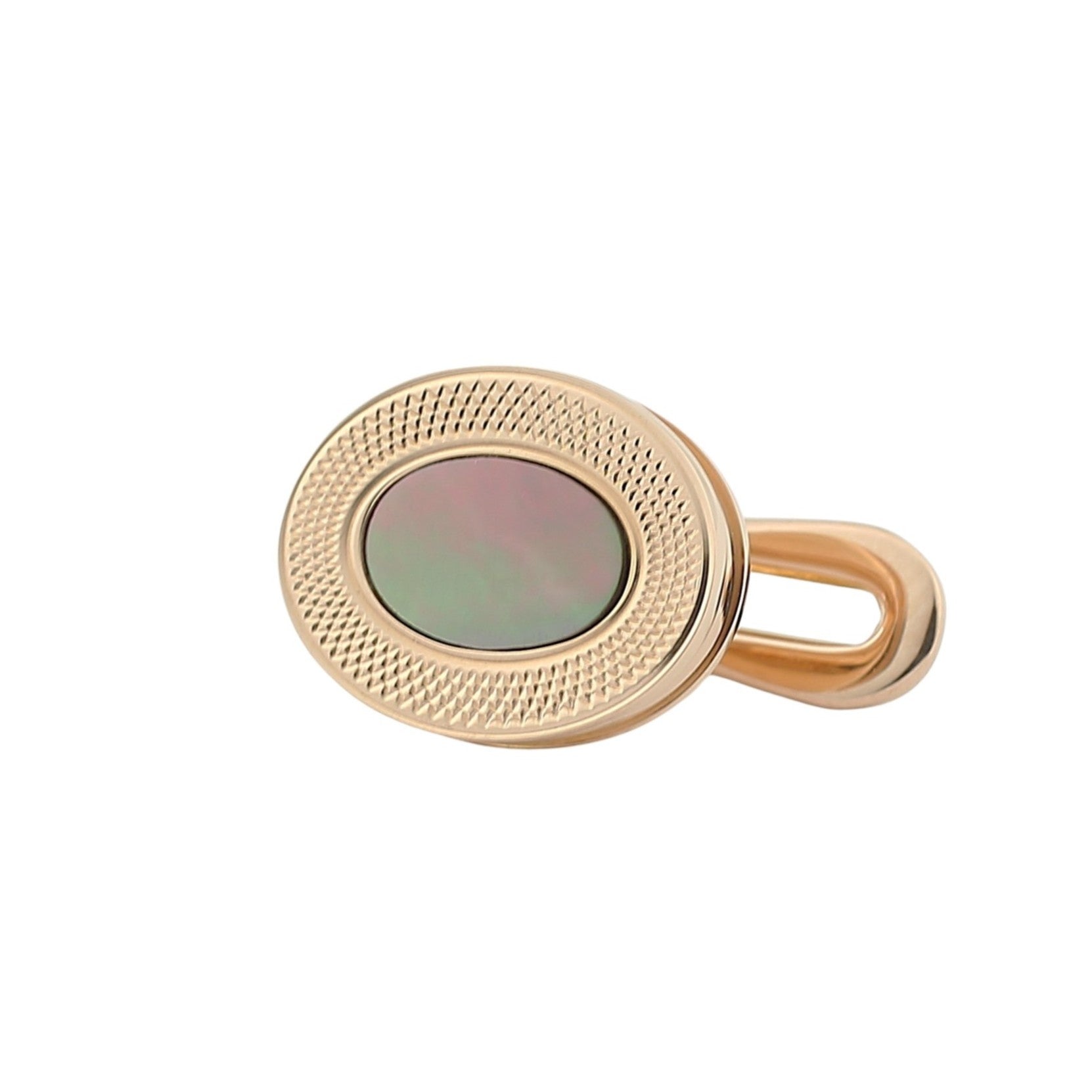 tahitian mother of pearl dress set 18ct rose gold - stud