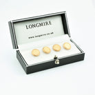 pixel studs in 18k rose gold - boxed