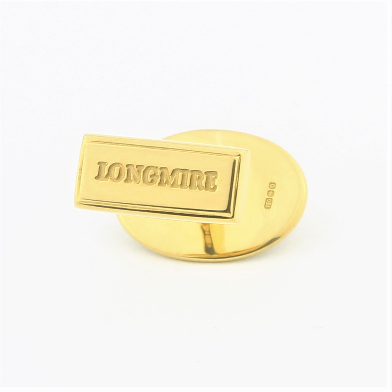 AMERICAN EAGLE 18ct YELLOW GOLD CUFFLINKS - rear