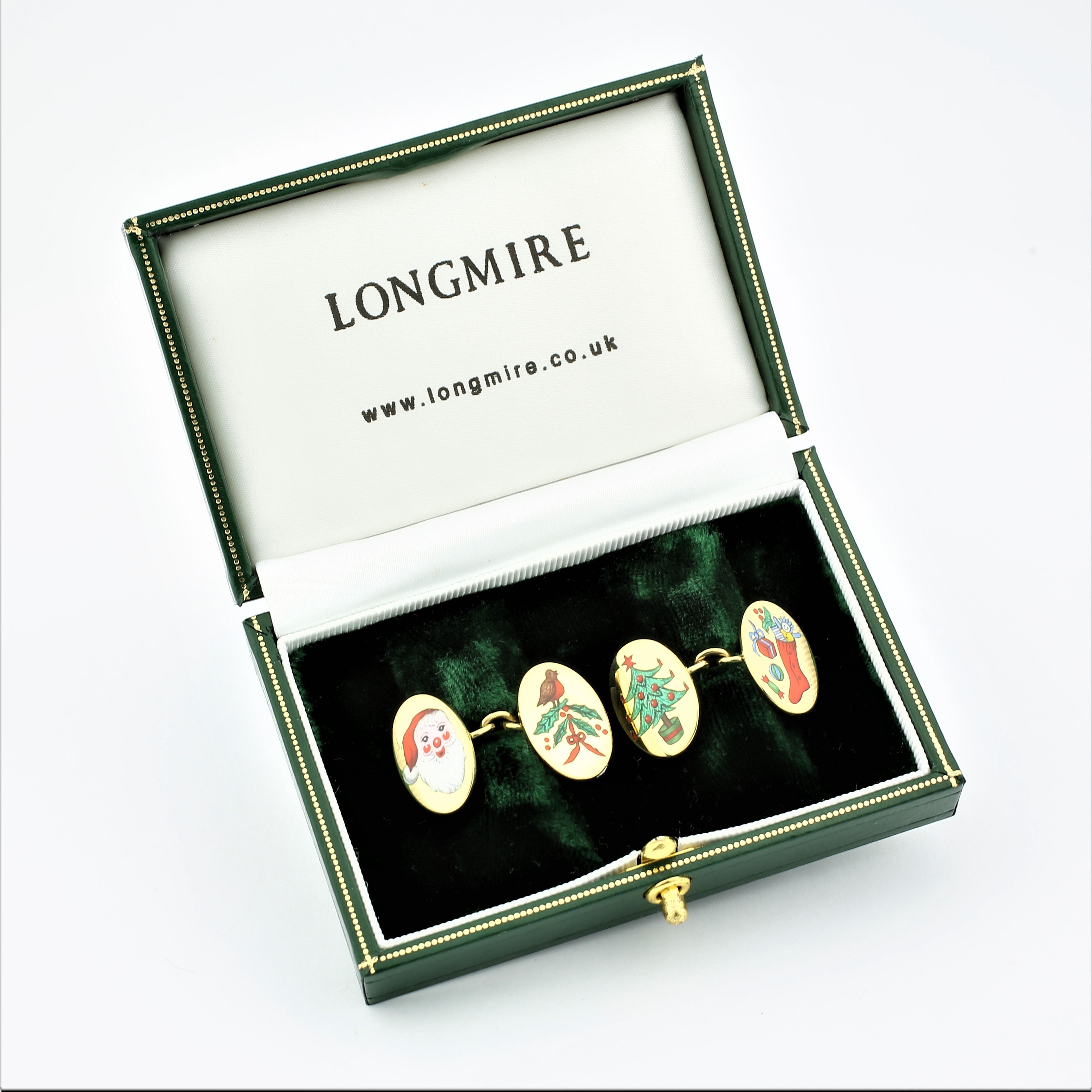CHRISTMAS SCENE CUFFLINKS - boxed