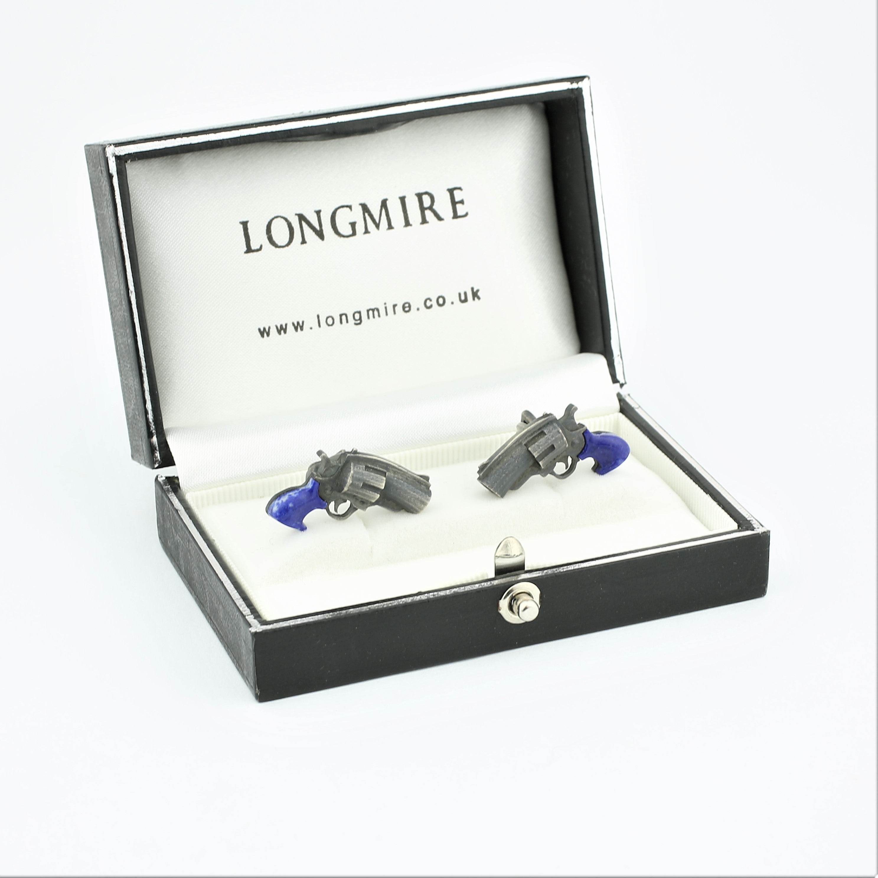 GUN CUFFLINKS | CARTOON PISTOL - boxed