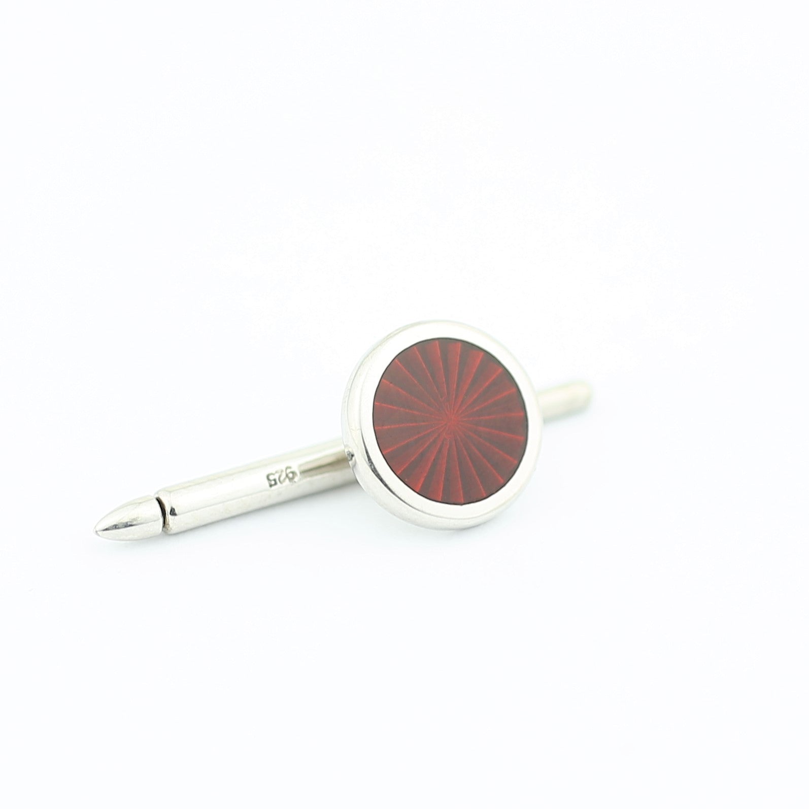 STARBURST RED ENAMEL STUDS