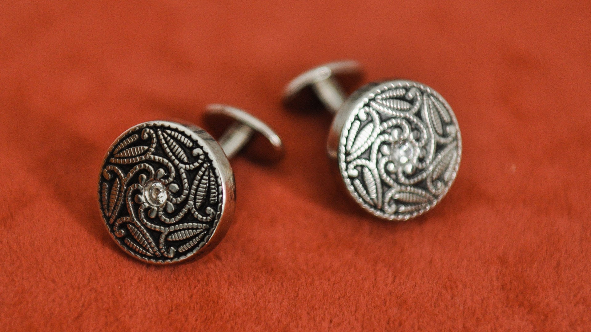 silver cufflinks