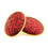 crimson red scroll design 18ct yellow gold cufflinks