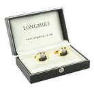 panda 18ct YELLOW GOLD CUFFLINKS - boxed