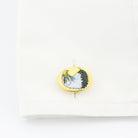AMERICAN EAGLE 18ct YELLOW GOLD CUFFLINKS - cuff