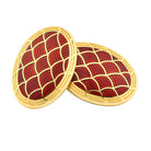 FIELD RED ENAMEL 18ct YELLOW GOLD CUFFLINKS - main