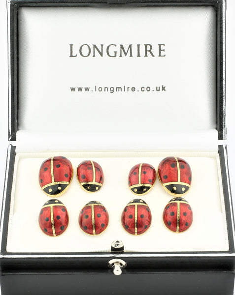 LADYBIRD/BUG DRESS SET 18ct YELLOW GOLD