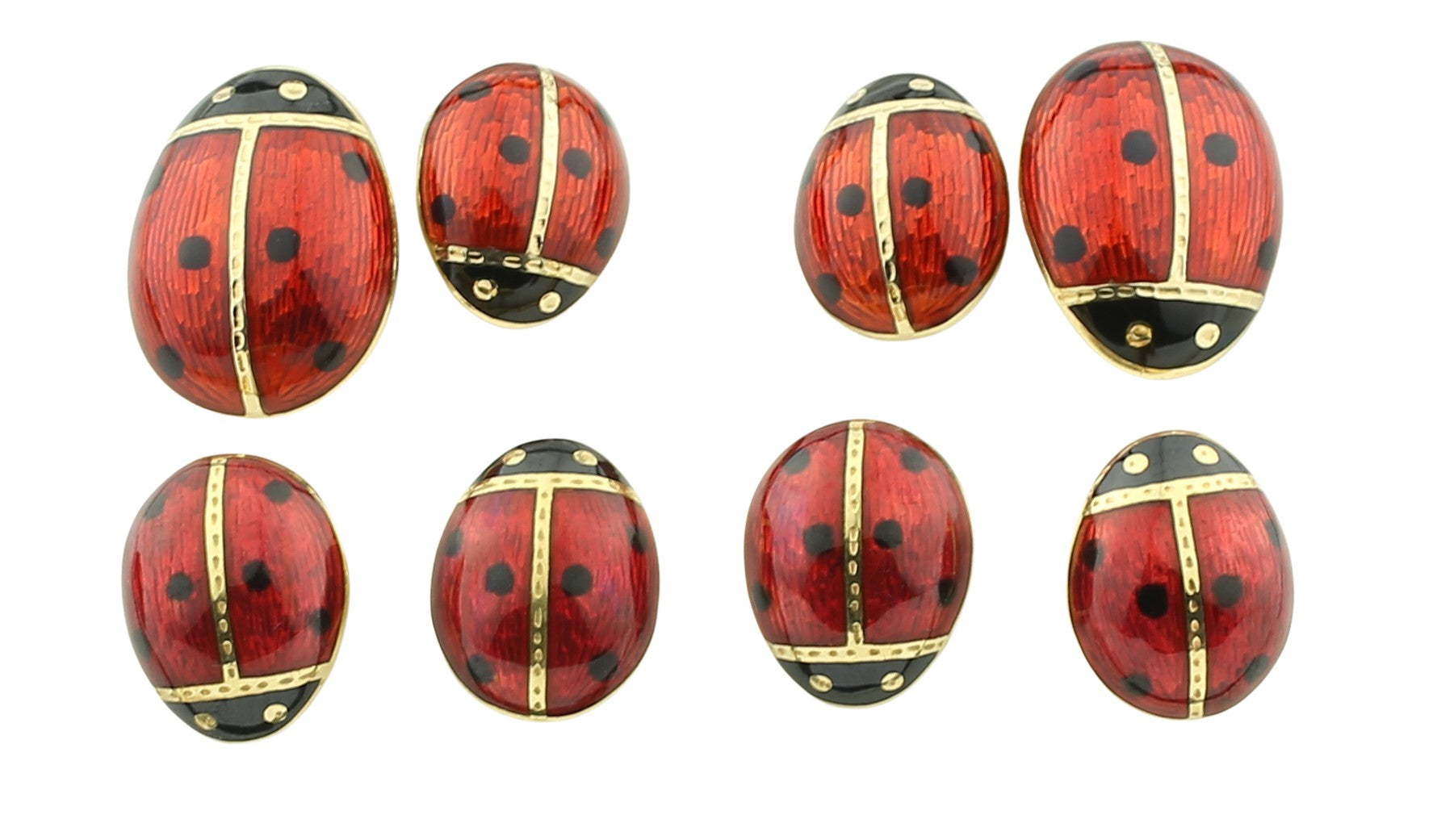 ladybird/bug dress set 18ct yellow gold - main 2