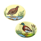 GAMEBIRDS 18ct YELLOW GOLD CUFFLINKS - grouse mallard