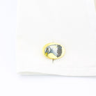 AMERICAN EAGLE 18ct YELLOW GOLD CUFFLINKS - cuff