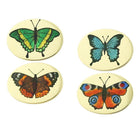 butterflies hand enamelled 18ct YELLOW GOLD CUFFLINKS