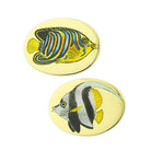 TROPICAL FISH 18ct YELLOW GOLD CUFFLINKS