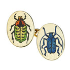 SCARAB 18ct YELLOW GOLD CUFFLINKS - main a