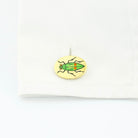 SCARAB 18ct YELLOW GOLD CUFFLINKS  cuff