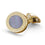 tahitian mother of pearl reeded edge 18ct yellow gold