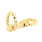 twisted snaffle 18ct yellow gold cufflinks - main