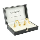 DOUBLE STIRRUP 18ct YELLOW GOLD CUFFLINKS - boxed