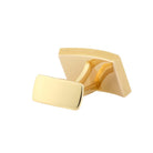 RUBY oblong OVAL 18ct ROSE GOLD CUFFLINKS - rear