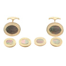 tahitian mother of pearl dress set 18ct rose gold - boxed