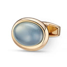 white moonstone onyx oval cabochons 18ct rose gold cufflinks - main