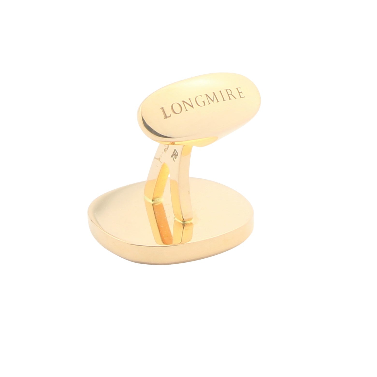 watch out! ONYX 18ct ROSE GOLD CUFFLINKS - rear