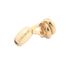 classical knot 18ct rose gold cufflinks - rear