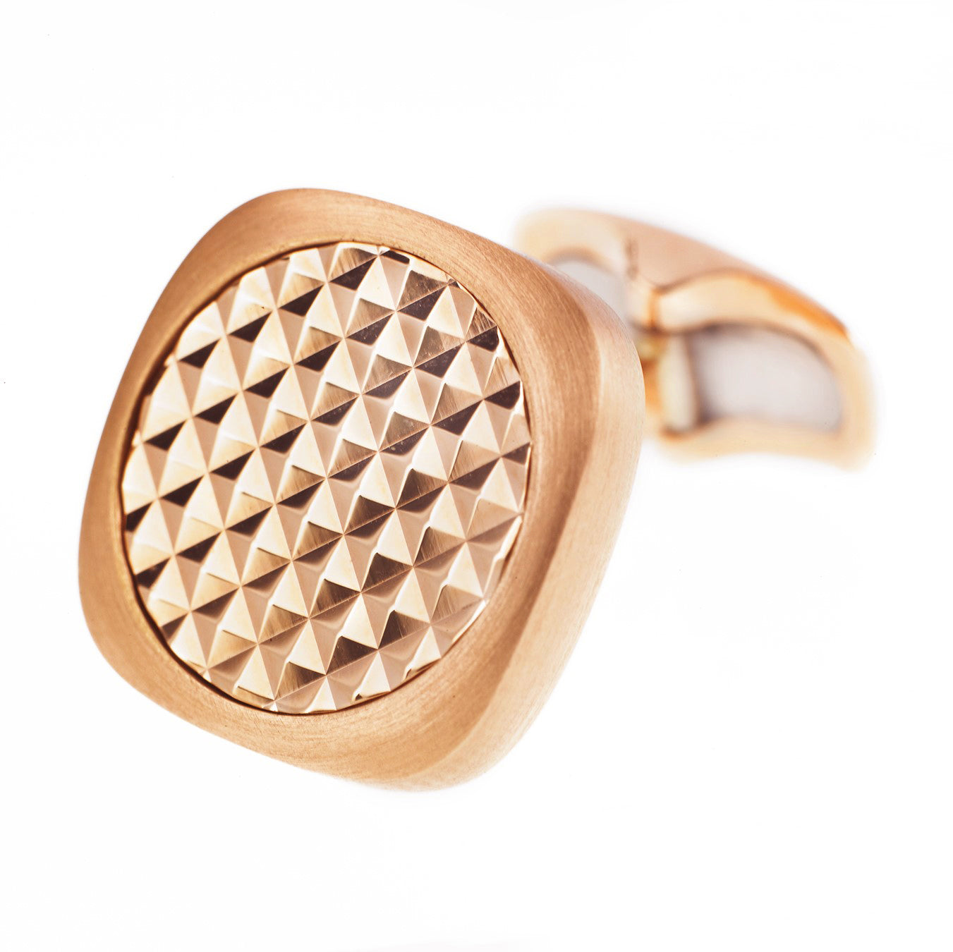 rose gold pixel dress set 18k rose gold - cufflink