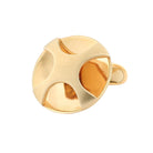 suspended matt cross 18ct rose gold cufflinks - main