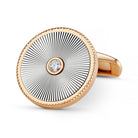 Sunbeam diamond cufflinks 18k rose gold 