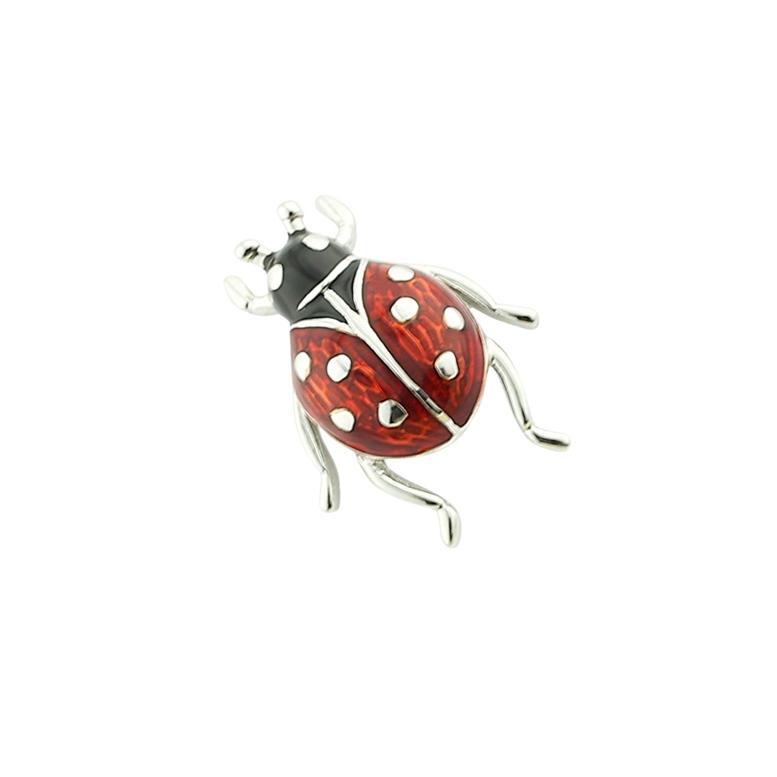 ladybird petite 18ct white gold cufflinks - main