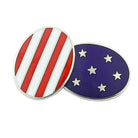 'STARS & STRIPES' 18ct white GOLD CUFFLINKS - main