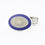double oval blue/transparent grey enamel t-bar cufflinks 18ct white gold