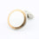 mother of pearl FLUTED 18ct WHITE GOLD CUFFLINKS