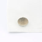 smoky quartz scarab 18ct white gold cufflinks - cuff