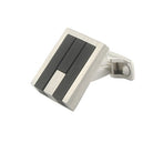 ONYX WEDGE - WITH INSET 18ct WHITE GOLD CUFFLINKS - main