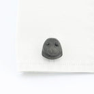 seal obsidian 18ct white gold cufflinks - cuff